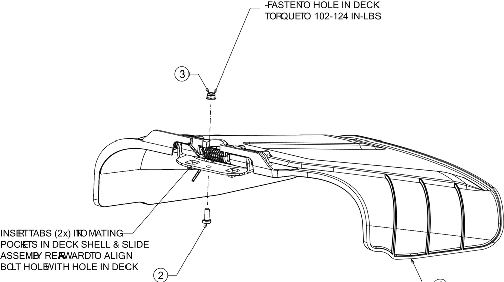 Deck Chute Diagram and Parts List for RZT-S42KH (17ARCBDS056)(2016) Cub Cadet Lawn Tractor